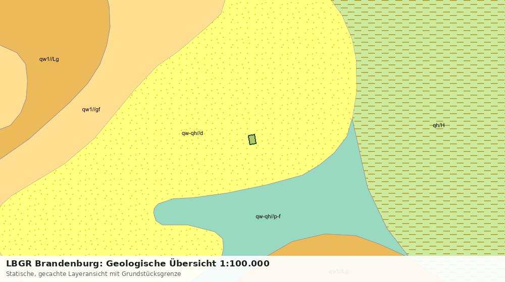 Statische Kartenansicht: LBGR Brandenburg: Geologische Übersicht 1:100.000