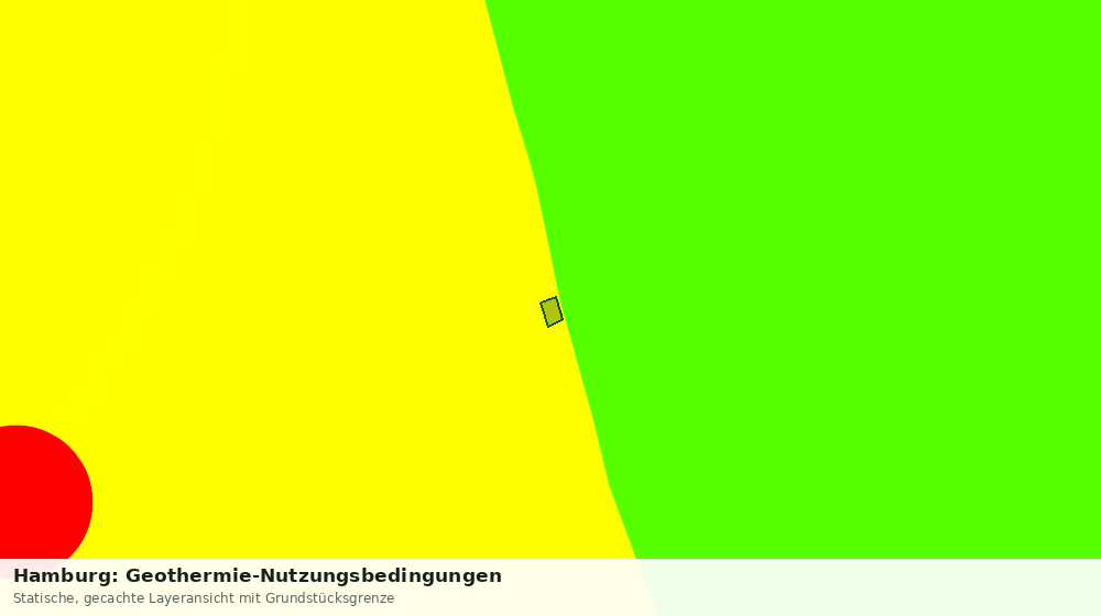 Statische Kartenansicht: Hamburg: Geothermie-Nutzungsbedingungen