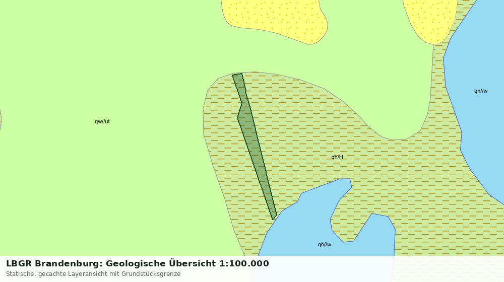 Statische Kartenansicht: LBGR Brandenburg: Geologische Übersicht 1:100.000