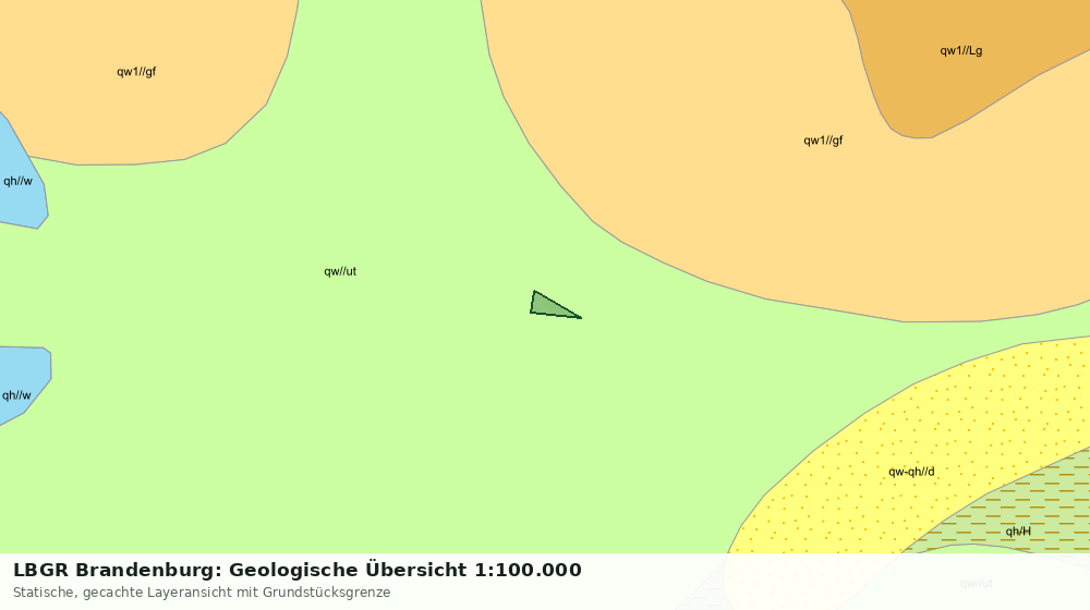 Statische Kartenansicht: LBGR Brandenburg: Geologische Übersicht 1:100.000