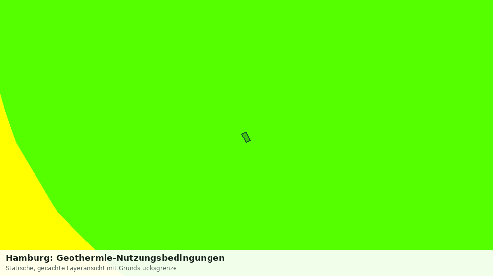 Statische Kartenansicht: Hamburg: Geothermie-Nutzungsbedingungen