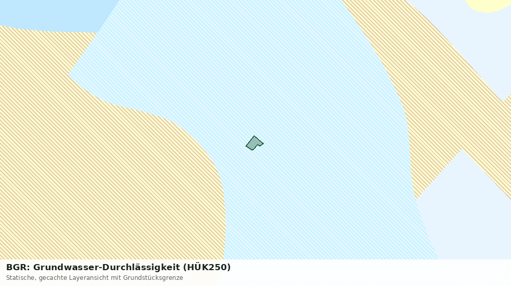 Statische Kartenansicht: BGR: Grundwasser-Durchlässigkeit (HÜK250)