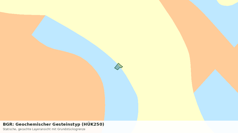 Statische Kartenansicht: BGR: Geochemischer Gesteinstyp (HÜK250)