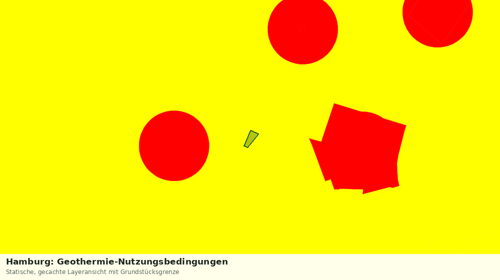 Statische Kartenansicht: Hamburg: Geothermie-Nutzungsbedingungen