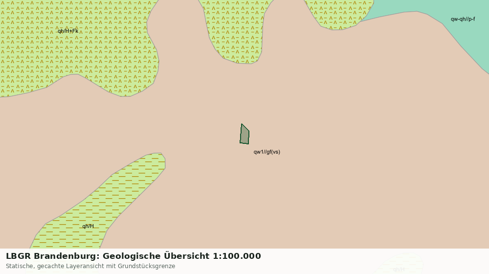 Statische Kartenansicht: LBGR Brandenburg: Geologische Übersicht 1:100.000