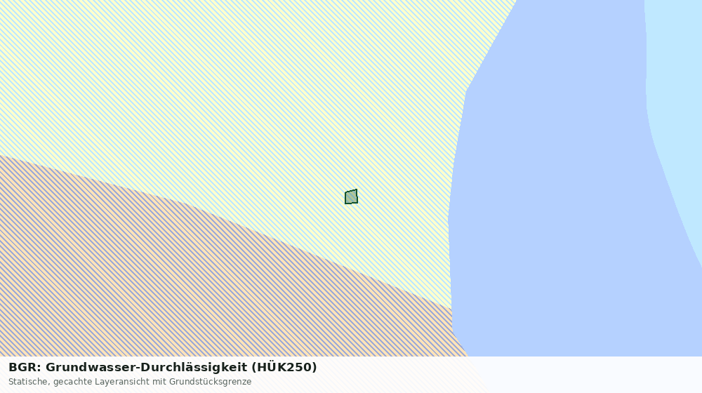 Statische Kartenansicht: BGR: Grundwasser-Durchlässigkeit (HÜK250)