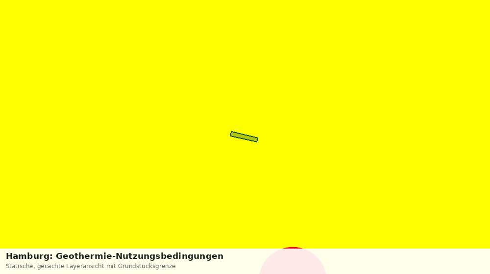 Statische Kartenansicht: Hamburg: Geothermie-Nutzungsbedingungen