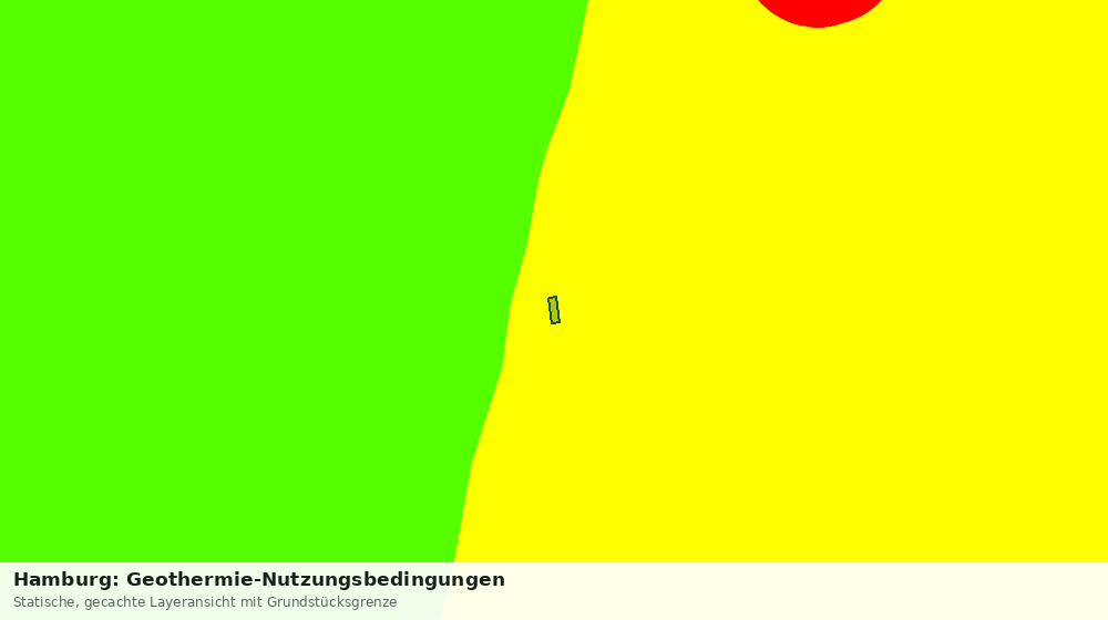 Statische Kartenansicht: Hamburg: Geothermie-Nutzungsbedingungen