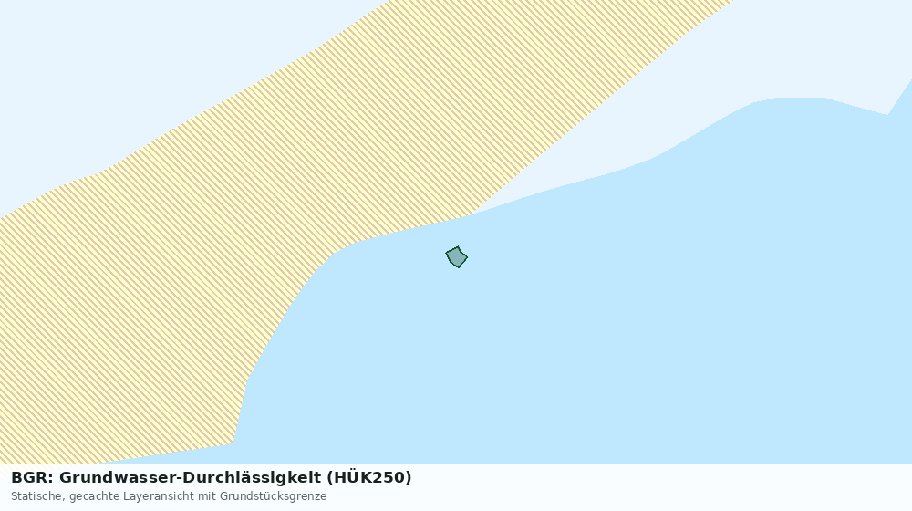 Statische Kartenansicht: BGR: Grundwasser-Durchlässigkeit (HÜK250)