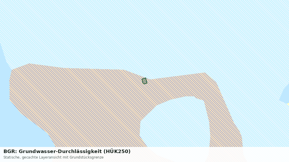 Statische Kartenansicht: BGR: Grundwasser-Durchlässigkeit (HÜK250)