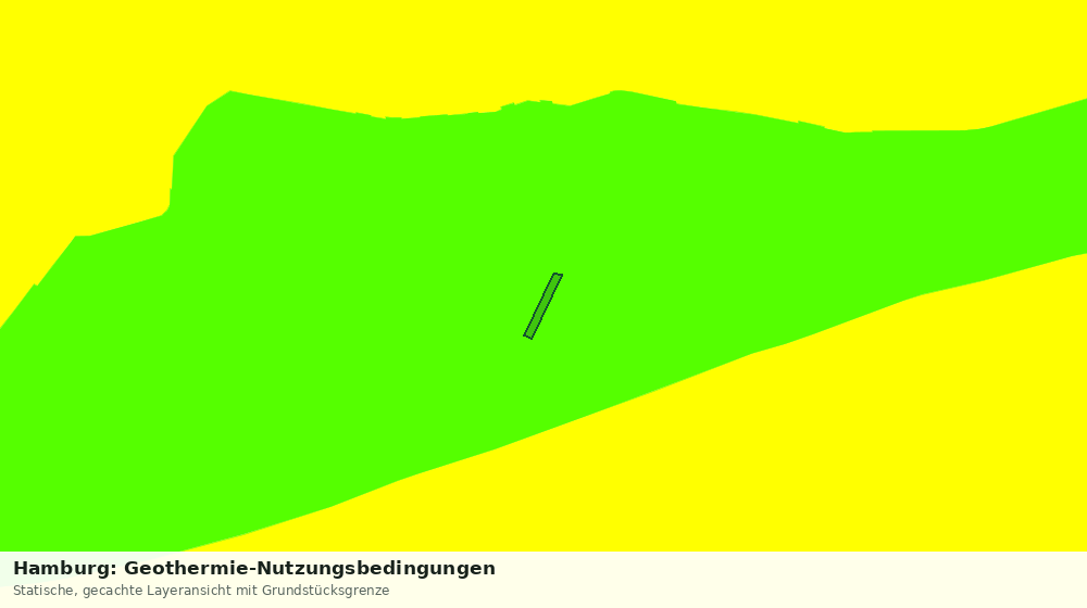 Statische Kartenansicht: Hamburg: Geothermie-Nutzungsbedingungen