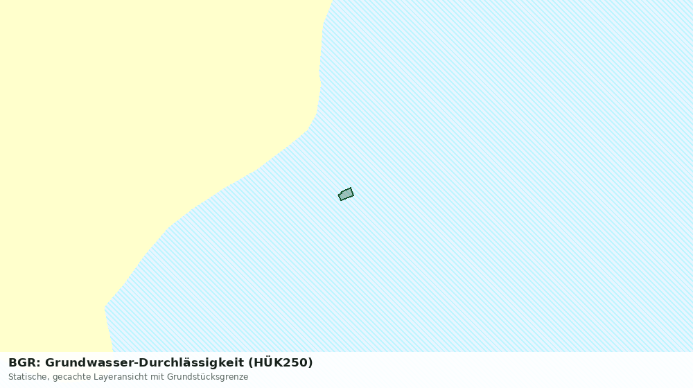 Statische Kartenansicht: BGR: Grundwasser-Durchlässigkeit (HÜK250)