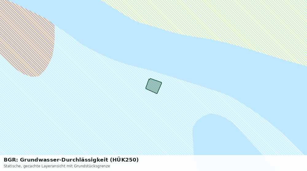 Statische Kartenansicht: BGR: Grundwasser-Durchlässigkeit (HÜK250)