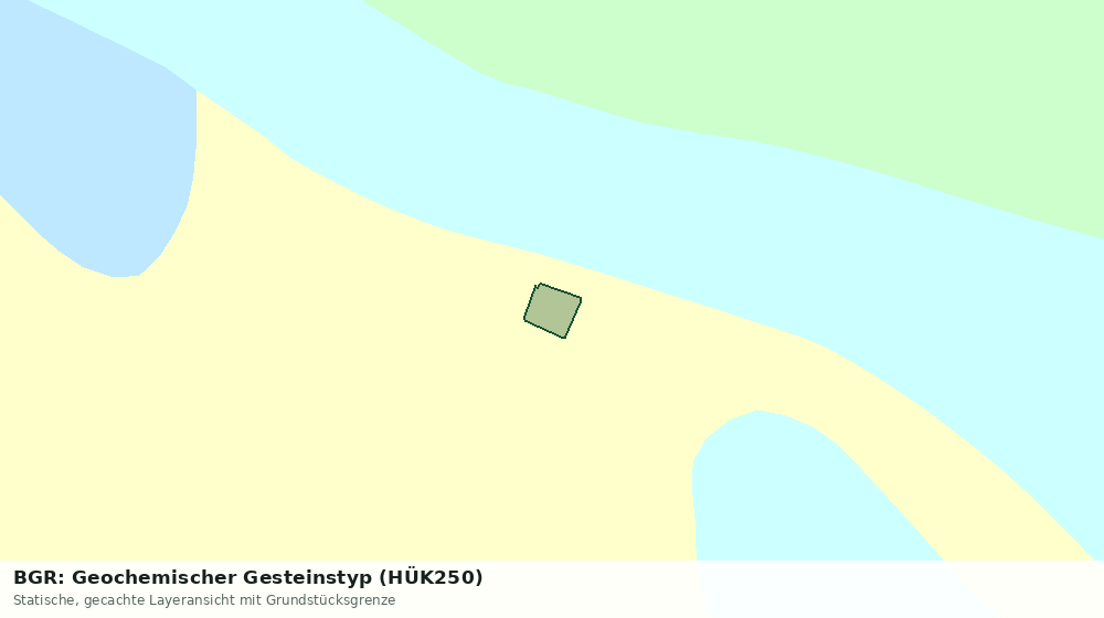 Statische Kartenansicht: BGR: Geochemischer Gesteinstyp (HÜK250)