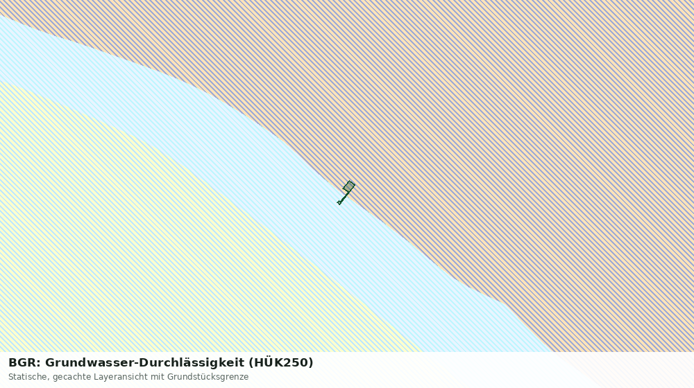 Statische Kartenansicht: BGR: Grundwasser-Durchlässigkeit (HÜK250)