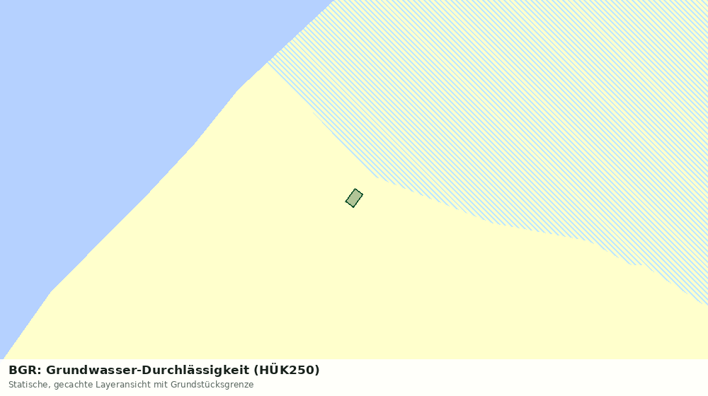 Statische Kartenansicht: BGR: Grundwasser-Durchlässigkeit (HÜK250)