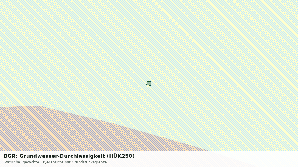 Statische Kartenansicht: BGR: Grundwasser-Durchlässigkeit (HÜK250)