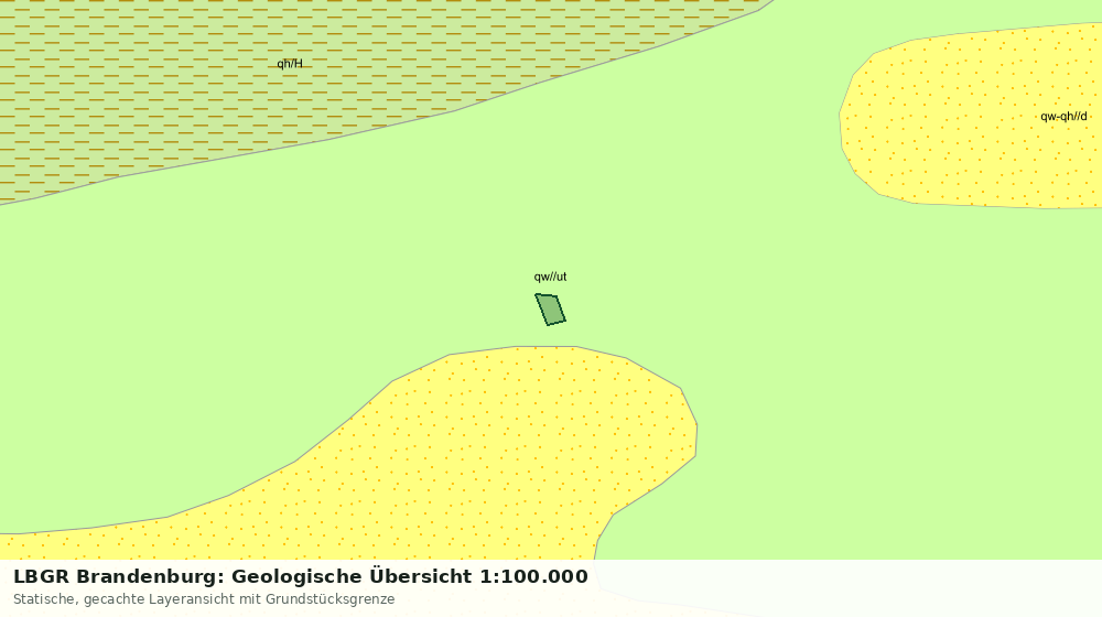 Statische Kartenansicht: LBGR Brandenburg: Geologische Übersicht 1:100.000