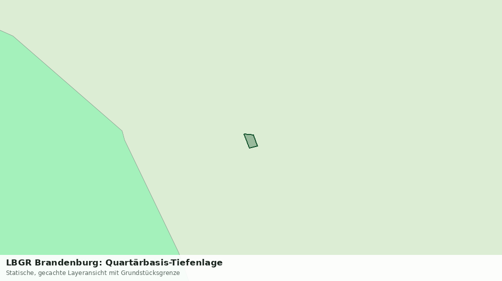 Statische Kartenansicht: LBGR Brandenburg: Quartärbasis-Tiefenlage