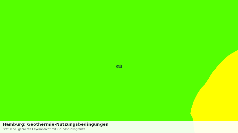 Statische Kartenansicht: Hamburg: Geothermie-Nutzungsbedingungen