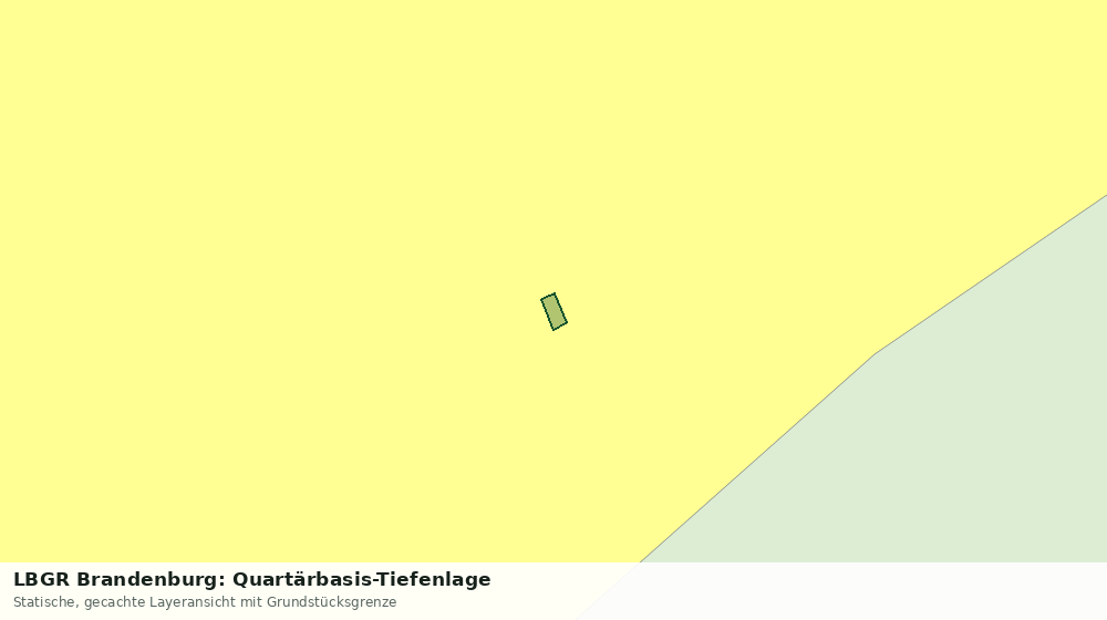 Statische Kartenansicht: LBGR Brandenburg: Quartärbasis-Tiefenlage
