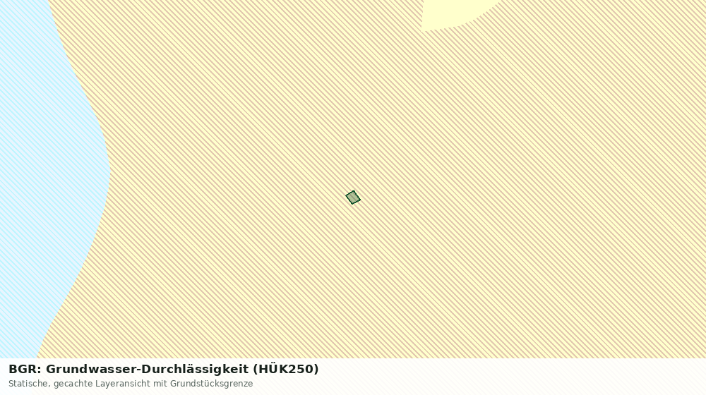 Statische Kartenansicht: BGR: Grundwasser-Durchlässigkeit (HÜK250)