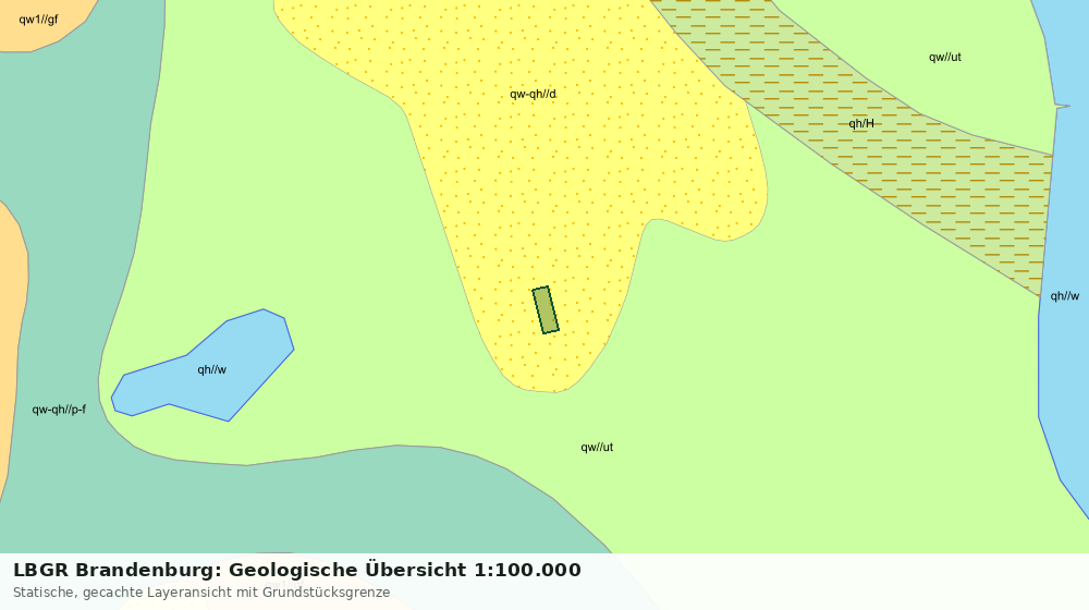 Statische Kartenansicht: LBGR Brandenburg: Geologische Übersicht 1:100.000