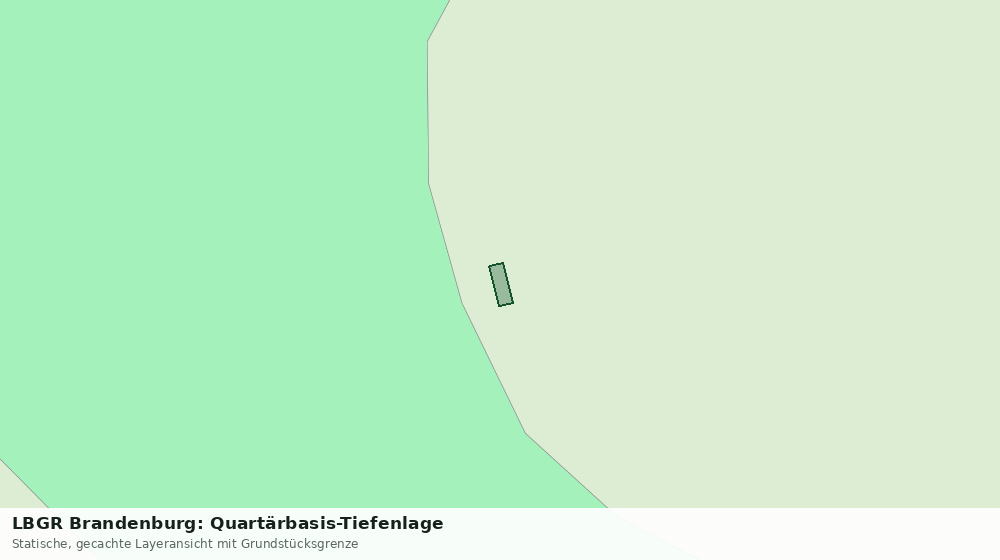 Statische Kartenansicht: LBGR Brandenburg: Quartärbasis-Tiefenlage