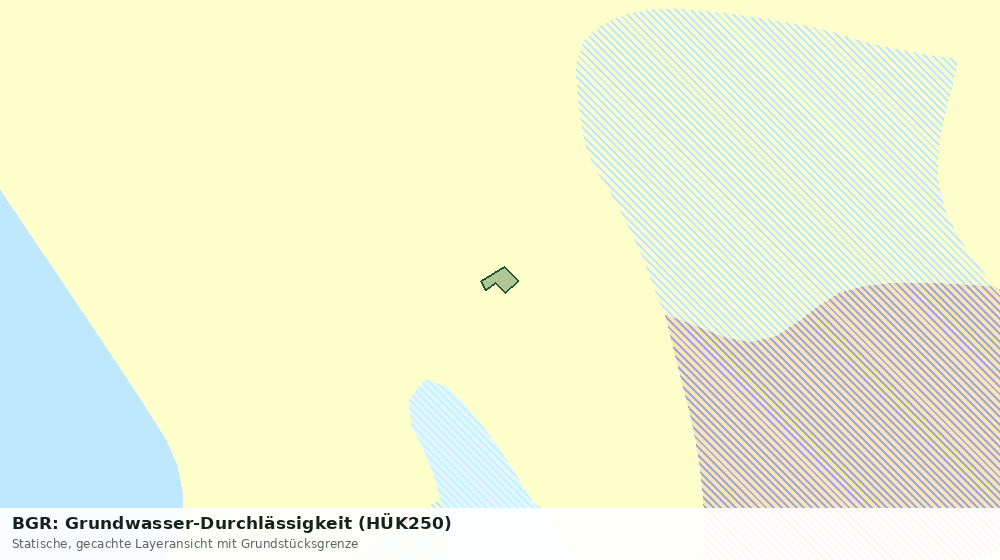 Statische Kartenansicht: BGR: Grundwasser-Durchlässigkeit (HÜK250)