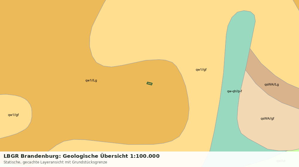Statische Kartenansicht: LBGR Brandenburg: Geologische Übersicht 1:100.000