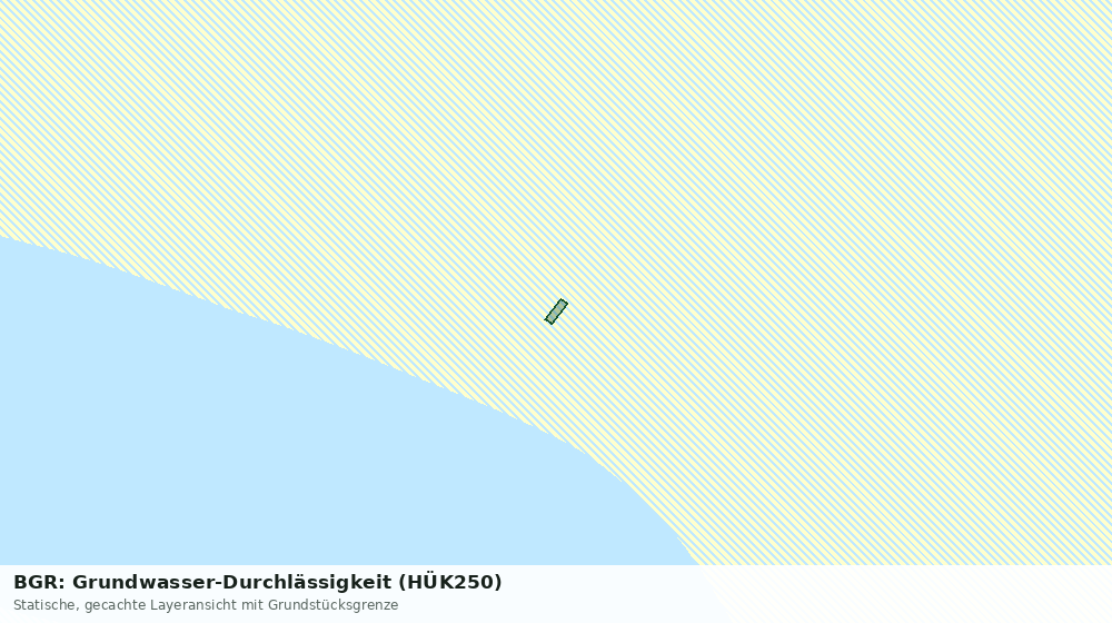 Statische Kartenansicht: BGR: Grundwasser-Durchlässigkeit (HÜK250)