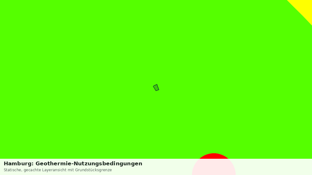 Statische Kartenansicht: Hamburg: Geothermie-Nutzungsbedingungen