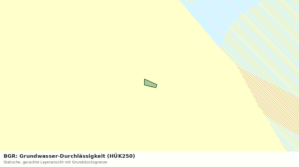Statische Kartenansicht: BGR: Grundwasser-Durchlässigkeit (HÜK250)