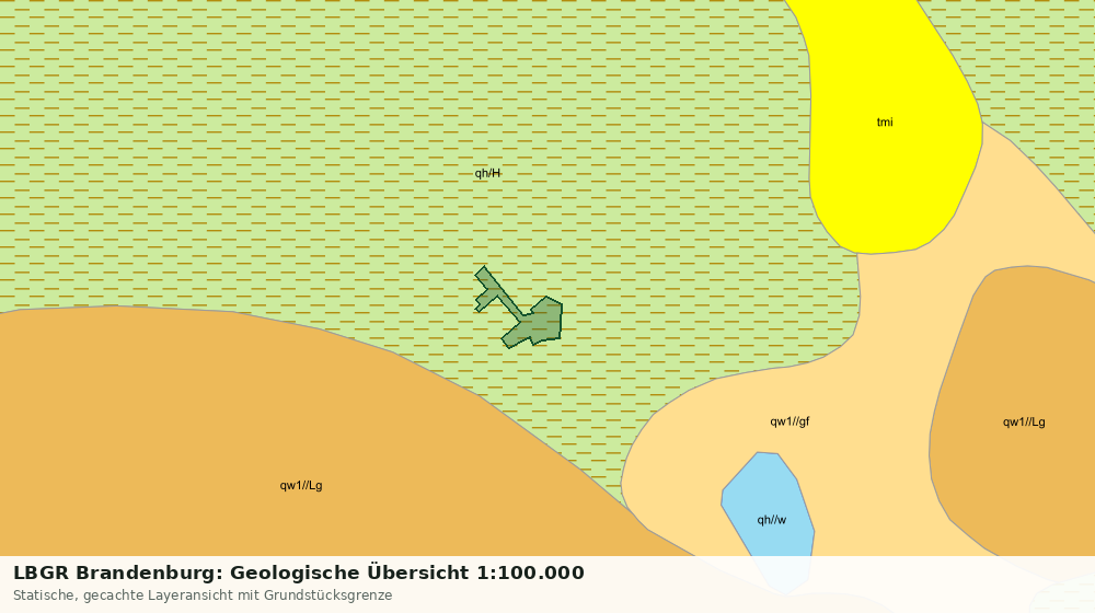Statische Kartenansicht: LBGR Brandenburg: Geologische Übersicht 1:100.000