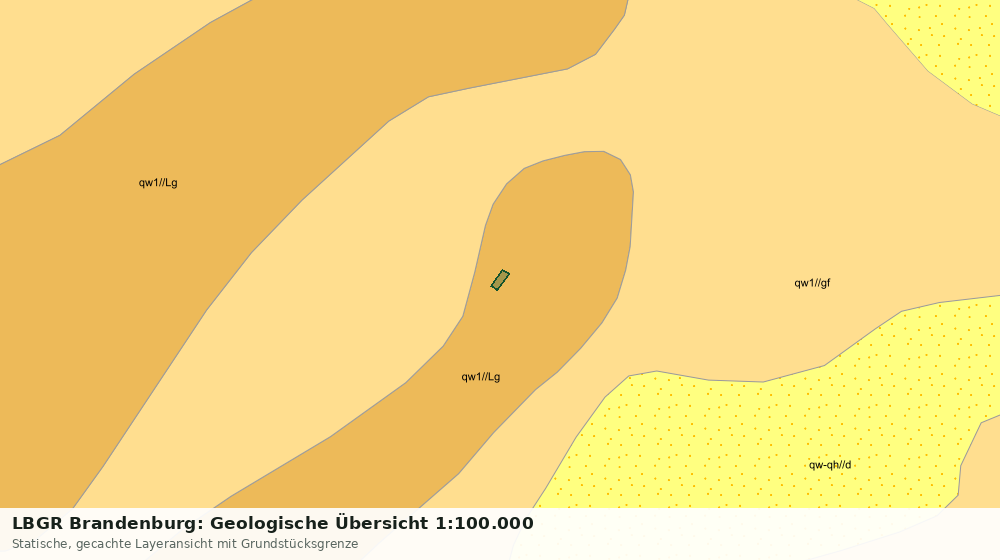 Statische Kartenansicht: LBGR Brandenburg: Geologische Übersicht 1:100.000