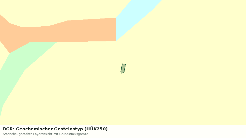Statische Kartenansicht: BGR: Geochemischer Gesteinstyp (HÜK250)