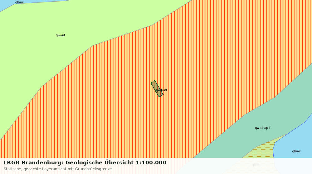 Statische Kartenansicht: LBGR Brandenburg: Geologische Übersicht 1:100.000