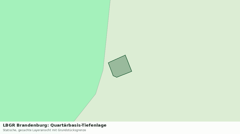 Statische Kartenansicht: LBGR Brandenburg: Quartärbasis-Tiefenlage