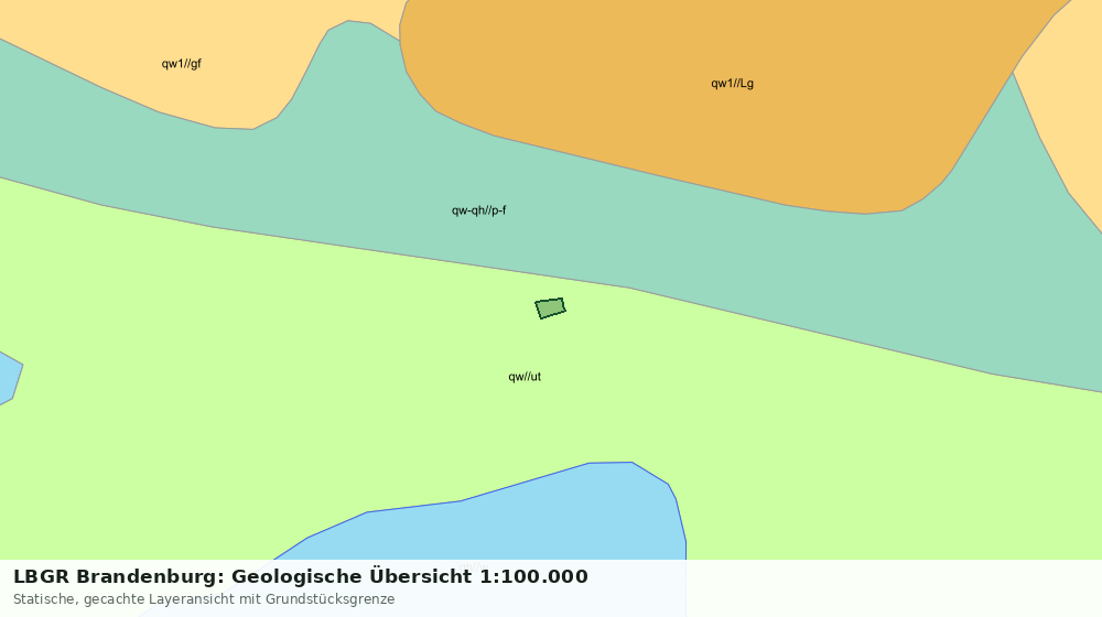 Statische Kartenansicht: LBGR Brandenburg: Geologische Übersicht 1:100.000