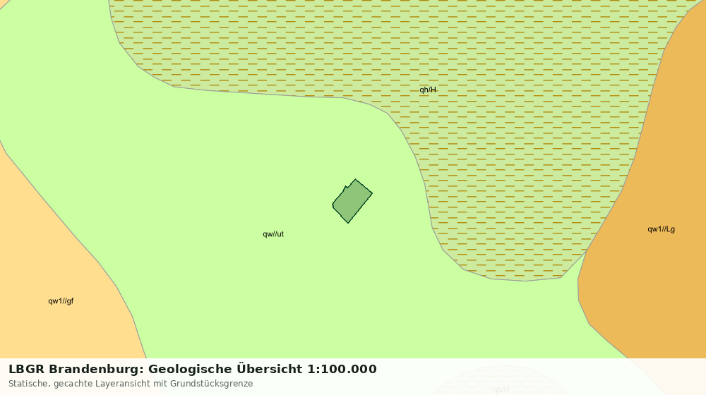 Statische Kartenansicht: LBGR Brandenburg: Geologische Übersicht 1:100.000