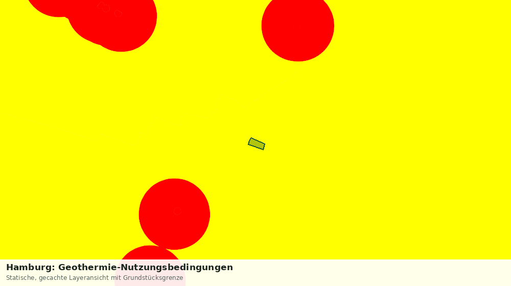 Statische Kartenansicht: Hamburg: Geothermie-Nutzungsbedingungen