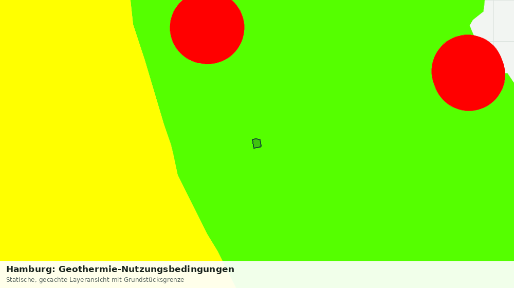 Statische Kartenansicht: Hamburg: Geothermie-Nutzungsbedingungen