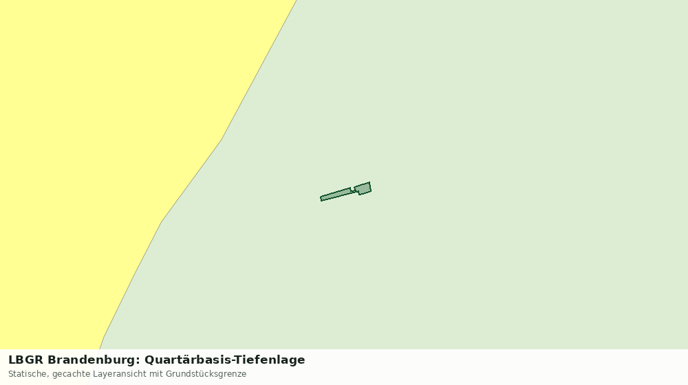 Statische Kartenansicht: LBGR Brandenburg: Quartärbasis-Tiefenlage