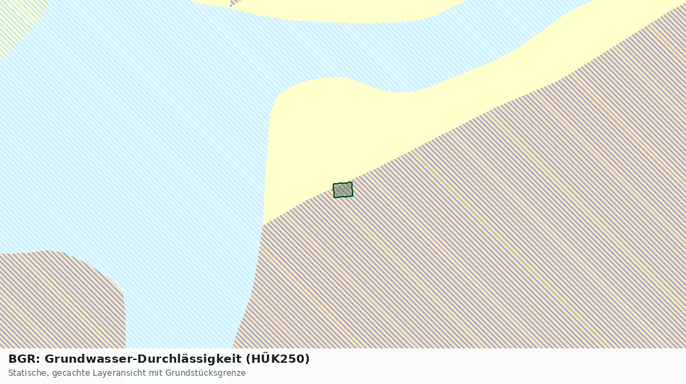 Statische Kartenansicht: BGR: Grundwasser-Durchlässigkeit (HÜK250)
