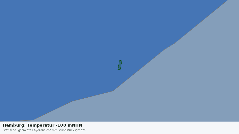 Statische Kartenansicht: Hamburg: Temperatur -100 mNHN