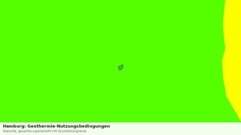 Statische Kartenansicht: Hamburg: Geothermie-Nutzungsbedingungen