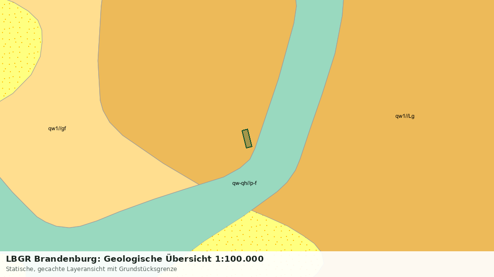 Statische Kartenansicht: LBGR Brandenburg: Geologische Übersicht 1:100.000