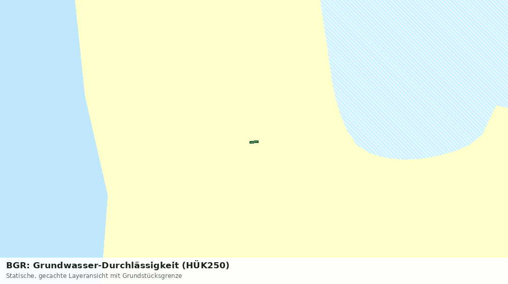 Statische Kartenansicht: BGR: Grundwasser-Durchlässigkeit (HÜK250)