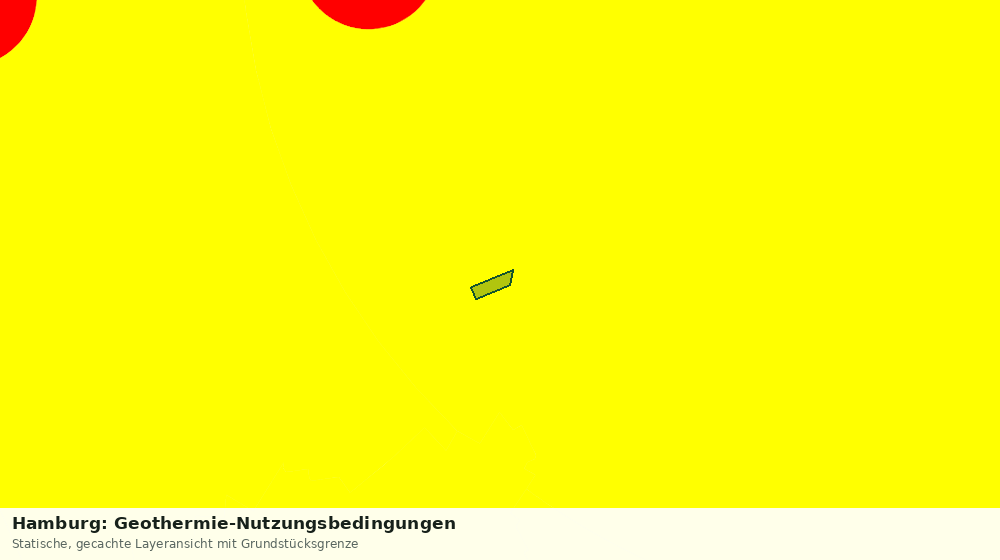 Statische Kartenansicht: Hamburg: Geothermie-Nutzungsbedingungen