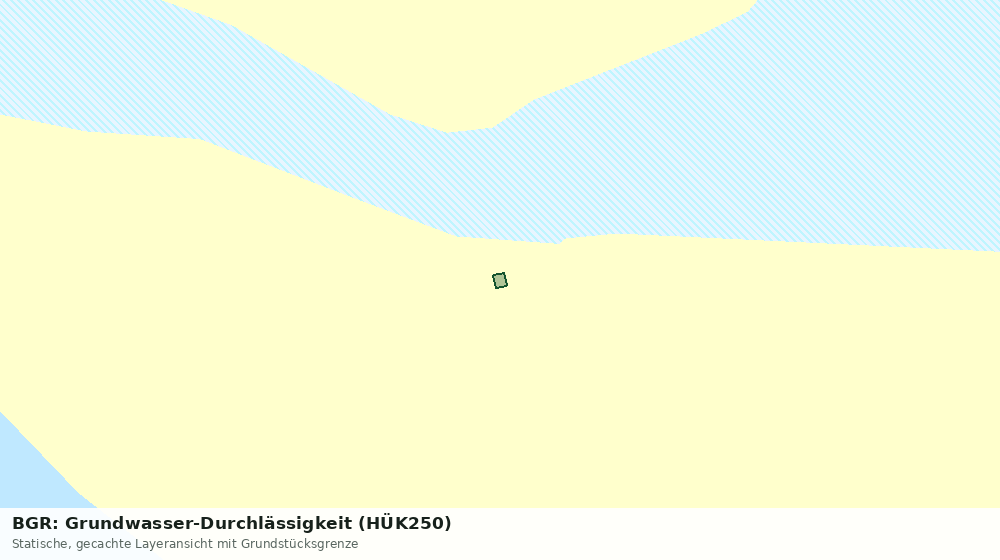 Statische Kartenansicht: BGR: Grundwasser-Durchlässigkeit (HÜK250)